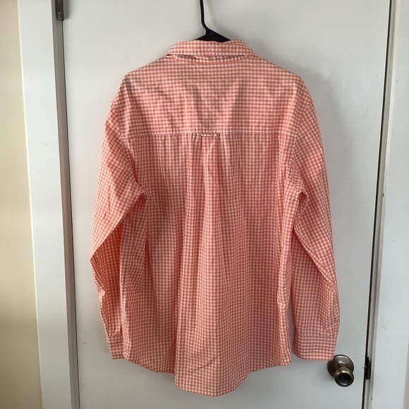 Chaps Ralph Lauren Gingham Long Sleeve Button Down + Shall Collar Sweater Vest - Picture 5 of 10